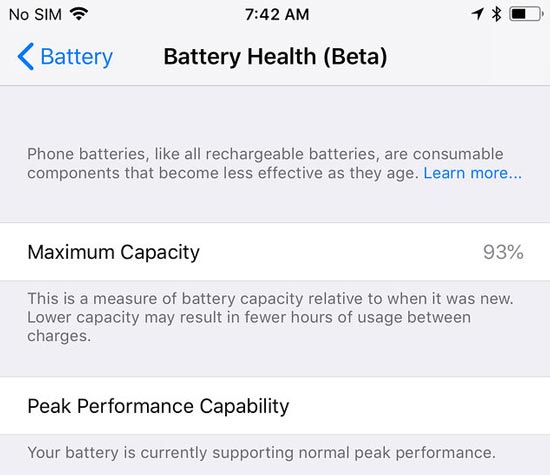 Battery Health