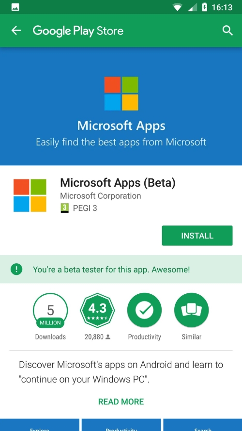 اپلیکیشن Microsoft Apps