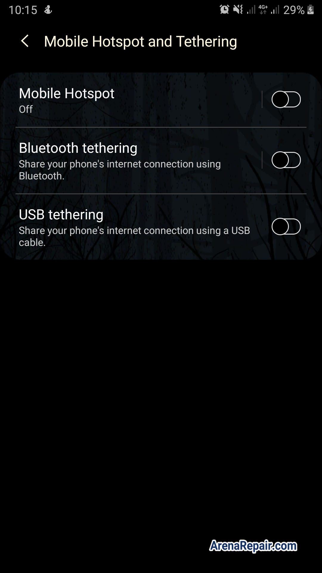 mobile hotspot and tethering