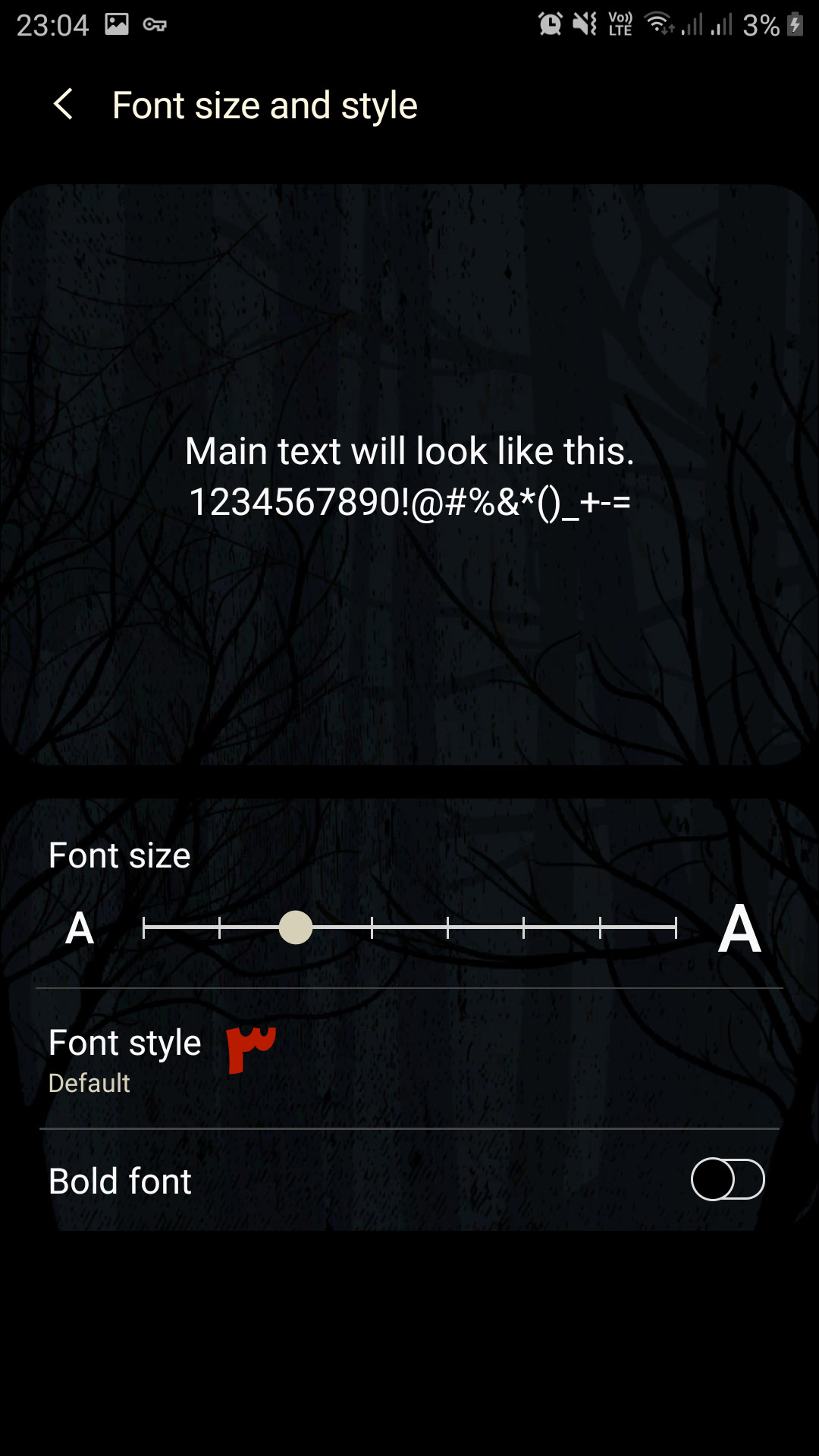 Font Style‌