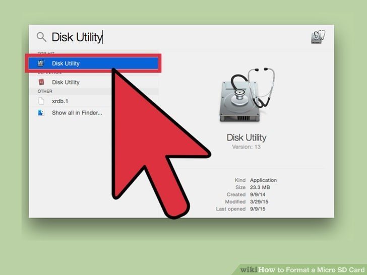 برنامه Disk Utility