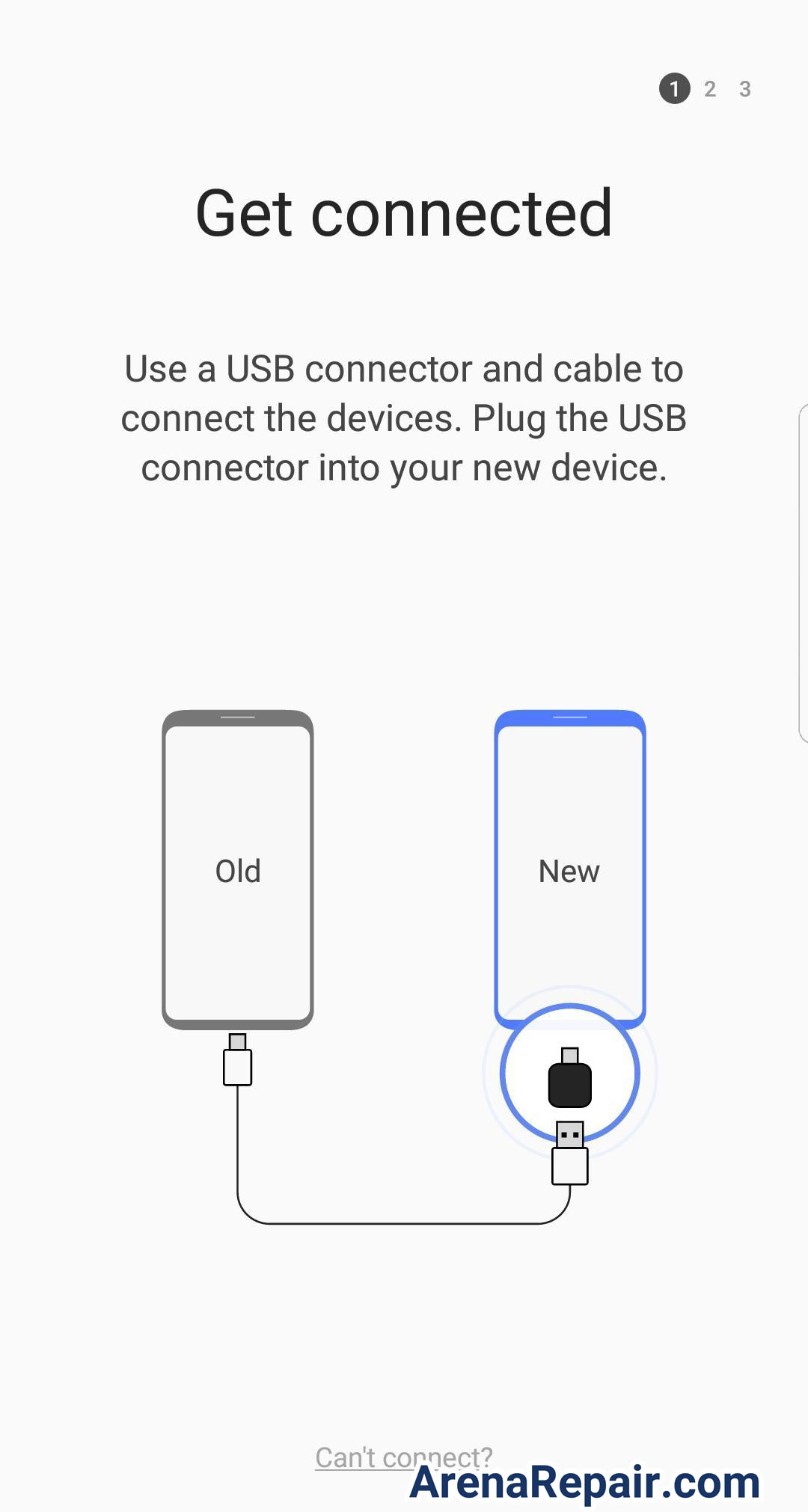 use a usb to connecte